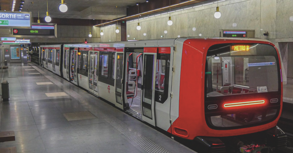 Lyons.  Line B of the metro goes fully automatic