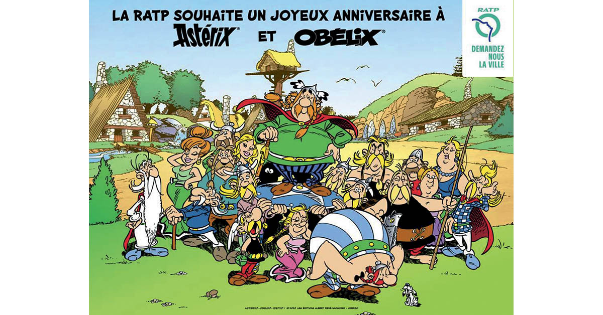 La Ratp Celebre Les 60 Ans D Asterix Lettre Du Cheminot